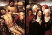 MEMLING, Hans Diptych with the Deposition oil on canvas